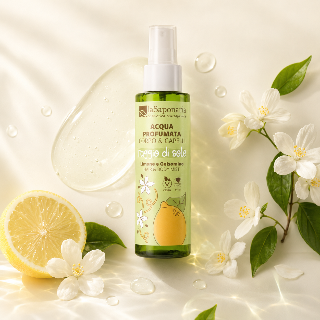 La Saponaria – Raggio di Sole-Acqua Profumata Corpo e Capelli