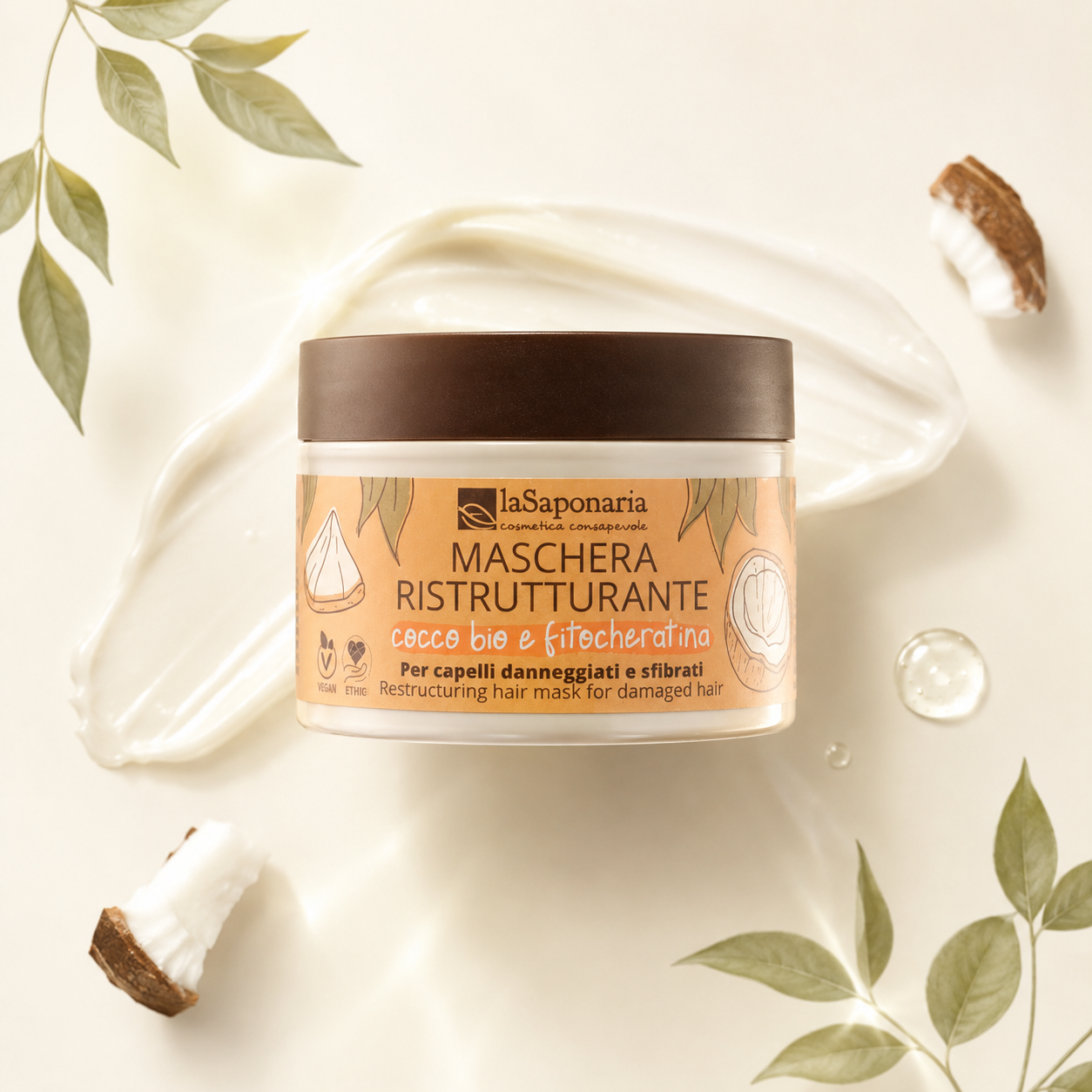 La Saponaria – Maschera Capelli Ristrutturante