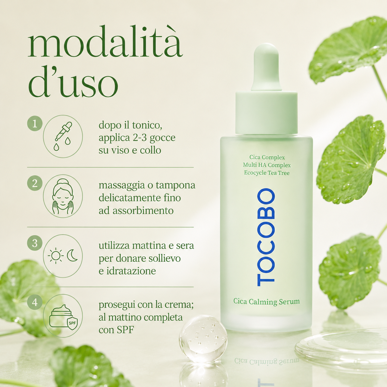 Tocobo-Cica Calming Sun Serum SPF50+ PA++++ - immagine 3