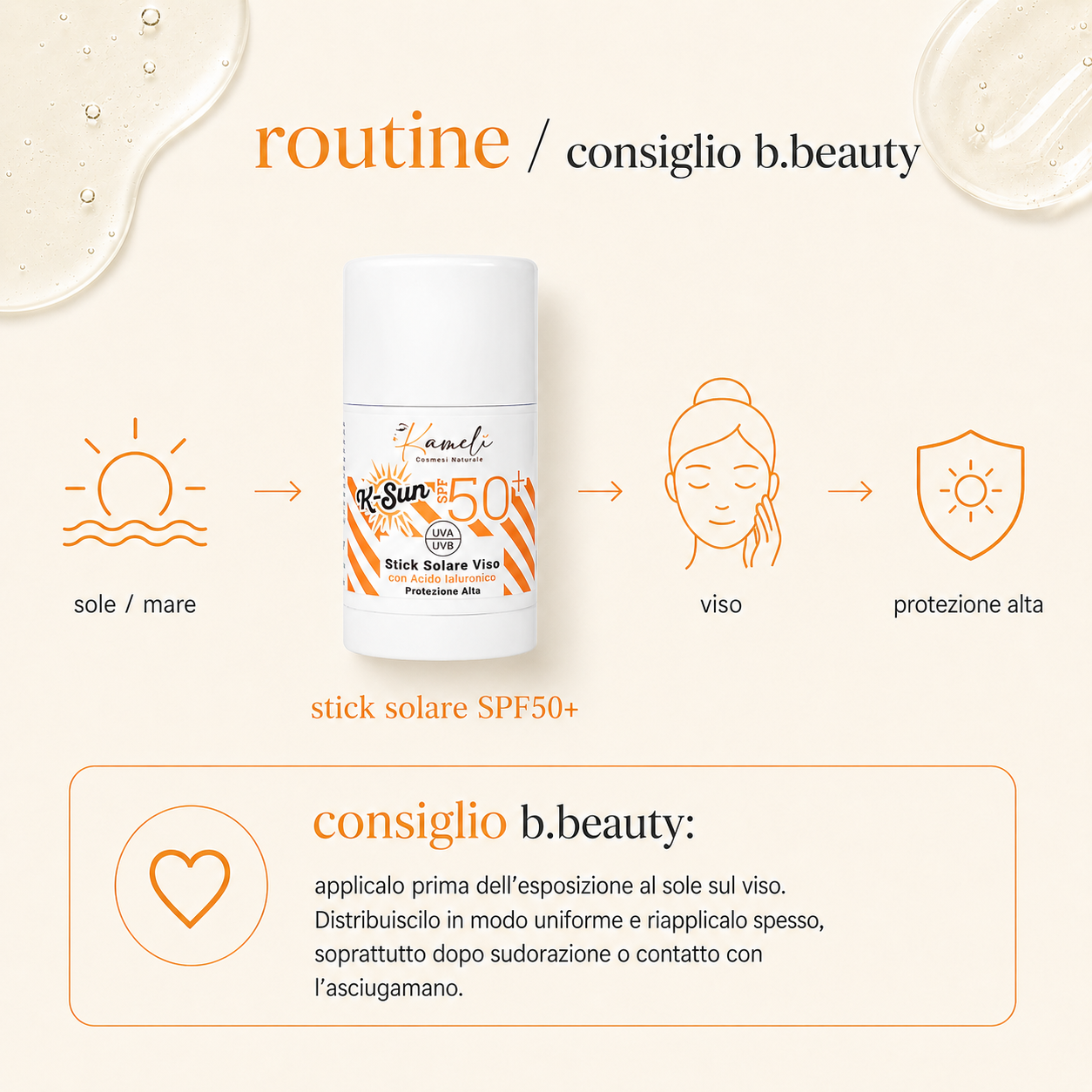 Kamelì - K-Sun Stick Solare SPF 50+ - immagine 4