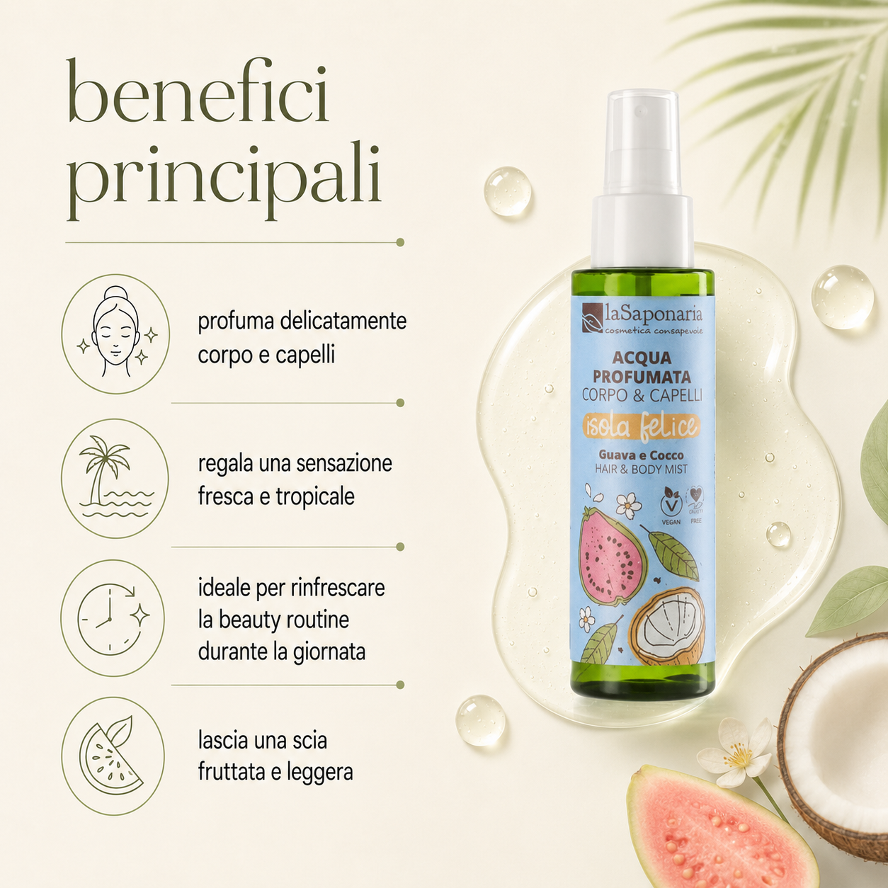 La Saponaria – Isola Felice-Acqua Profumata Corpo e Capelli - immagine 2
